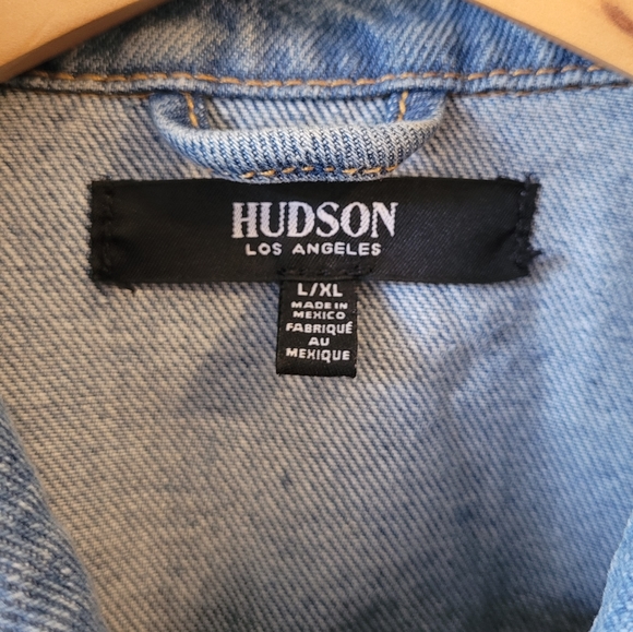 Hudson L/XL Women's Fitted Denim/Jean Jacket - Picture 6 of 7